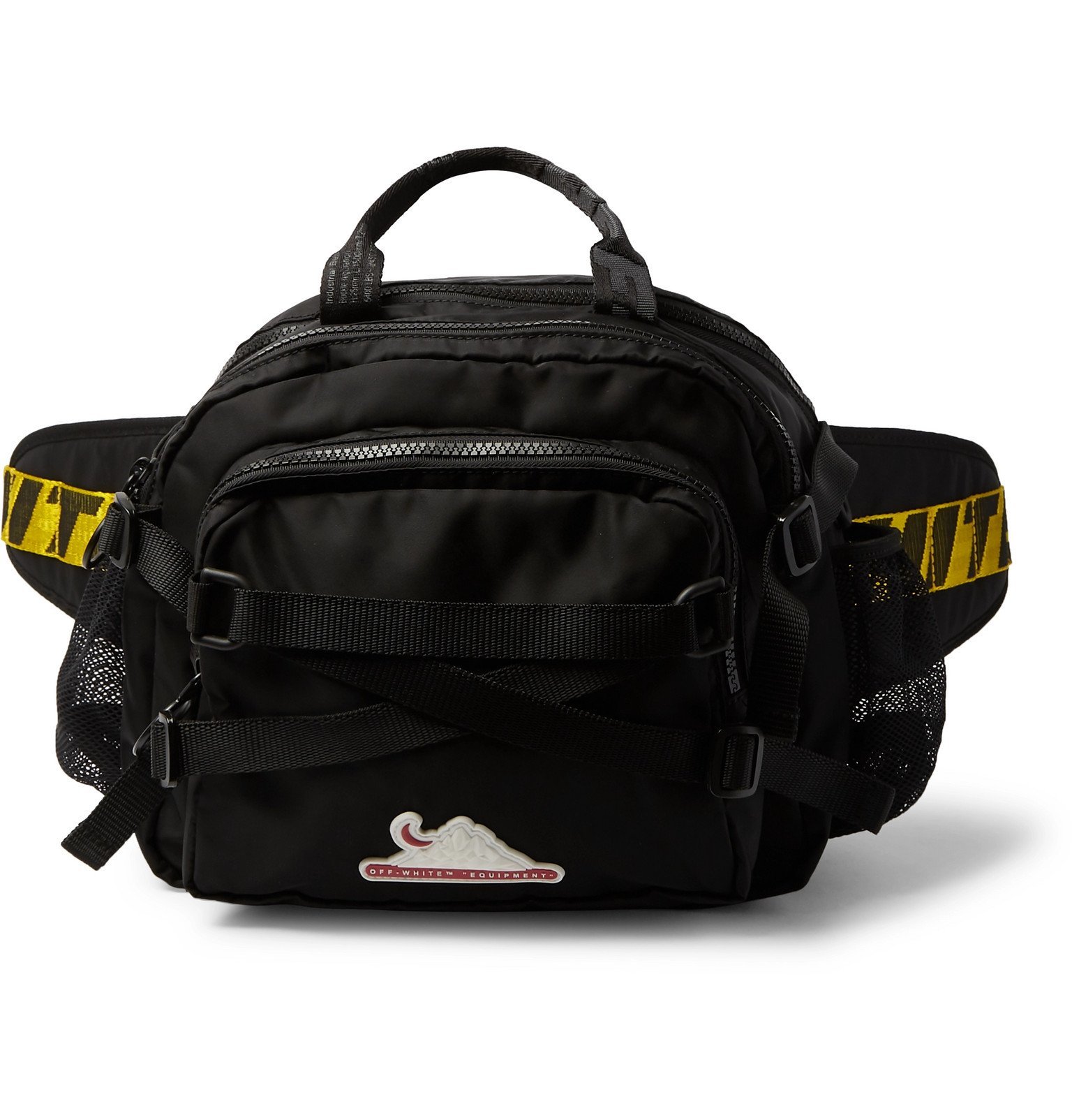 OffWhite LogoAppliquéd Messenger Bag Black OffWhite