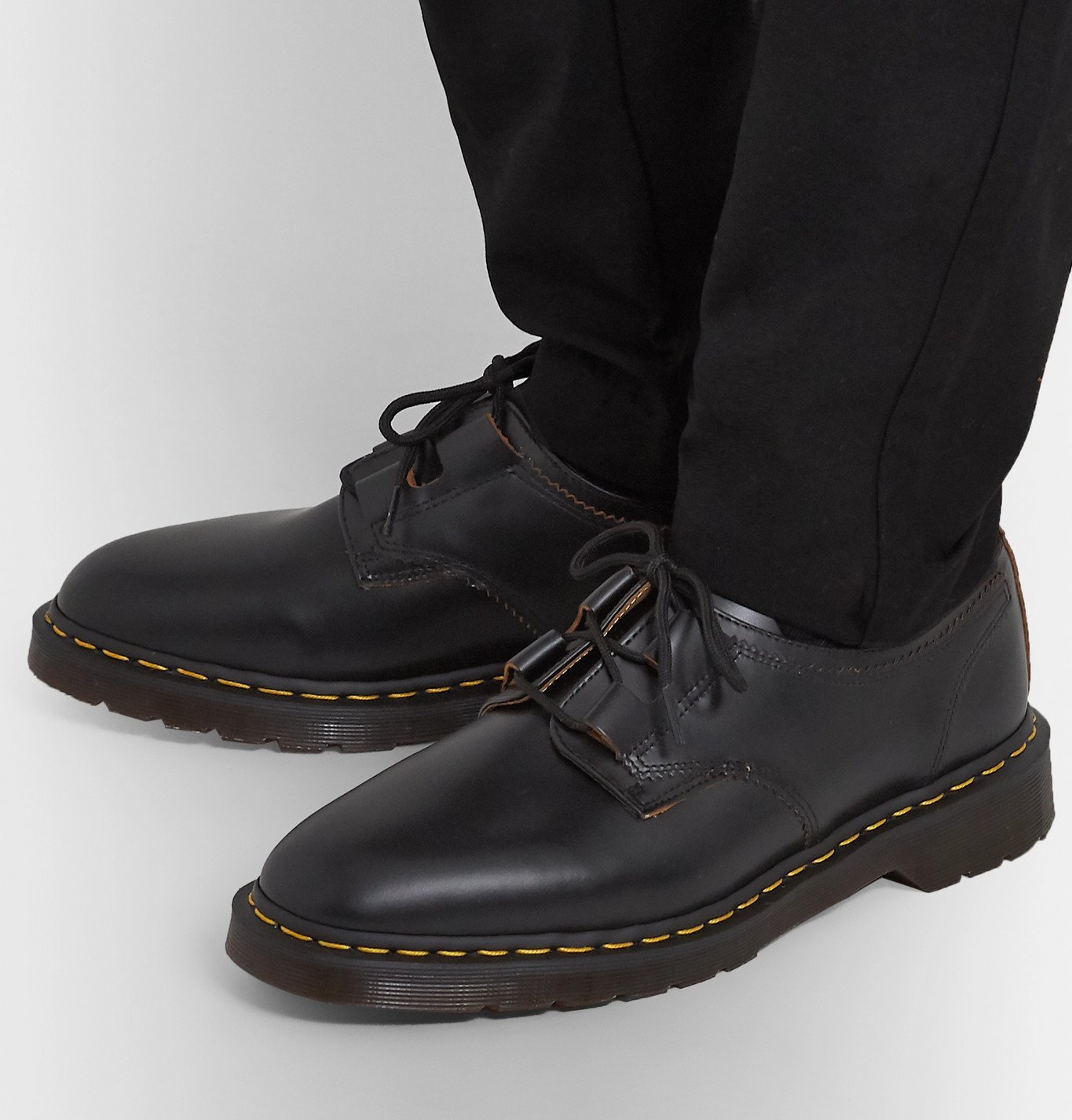 Dr. Martens - 1461 Ghillie Leather Derby Shoes - Black Dr. Martens