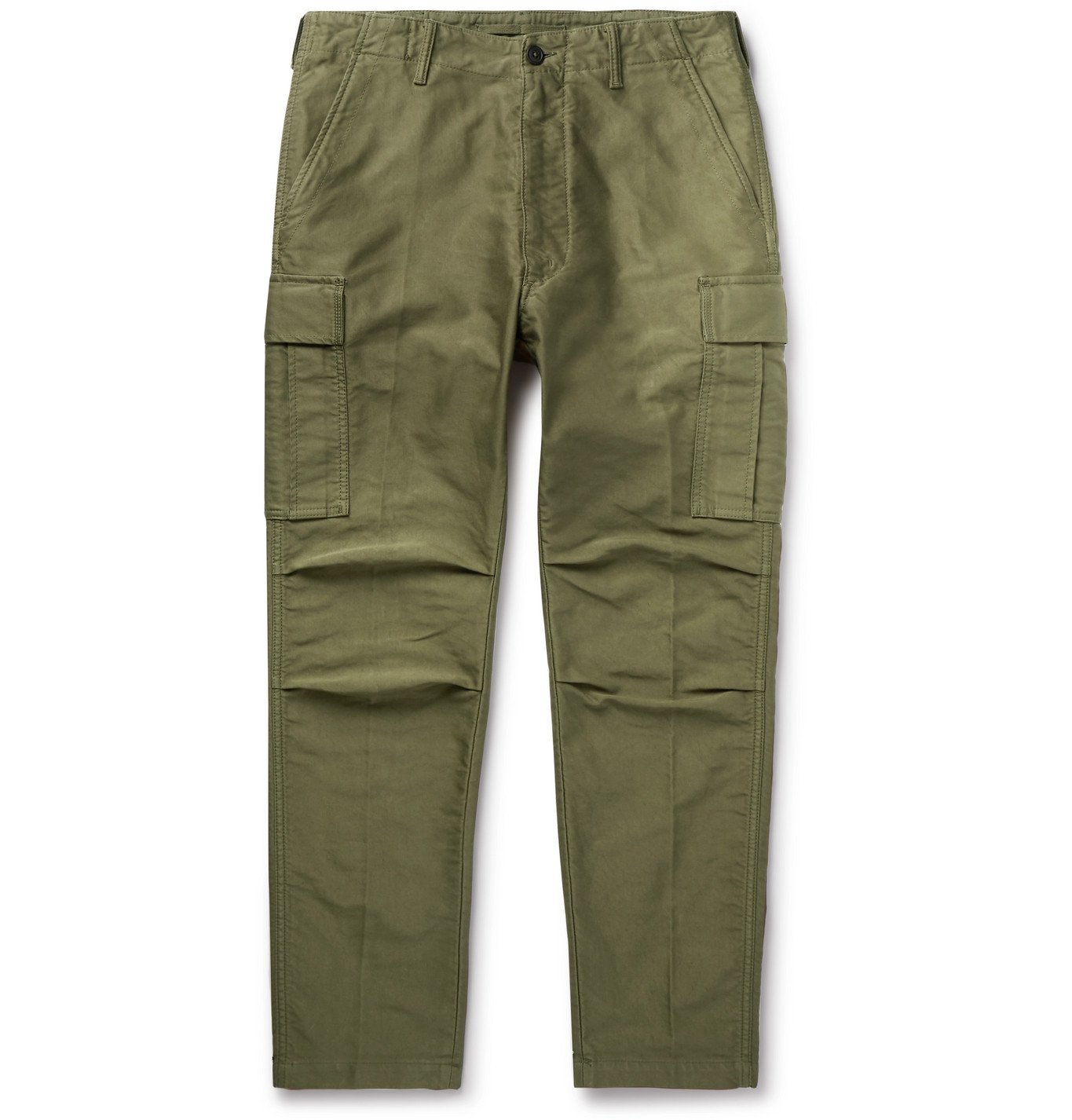 TOM FORD - Slim-Fit Cotton Cargo Trousers - Green TOM FORD