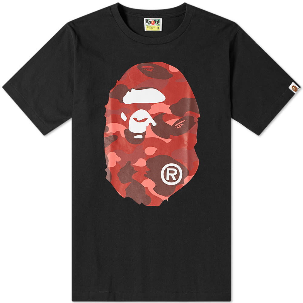 A Bathing Ape Colour Camo Big Ape Head Tee A Bathing Ape