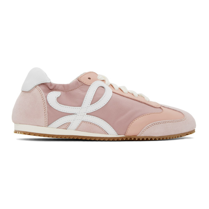 Loewe Pink and White Ballet Runner Sneakers Loewe