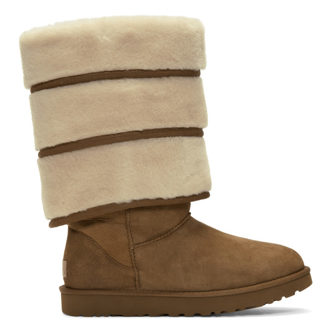 Y/Project Brown Uggs Edition Layered Boots Y/Project