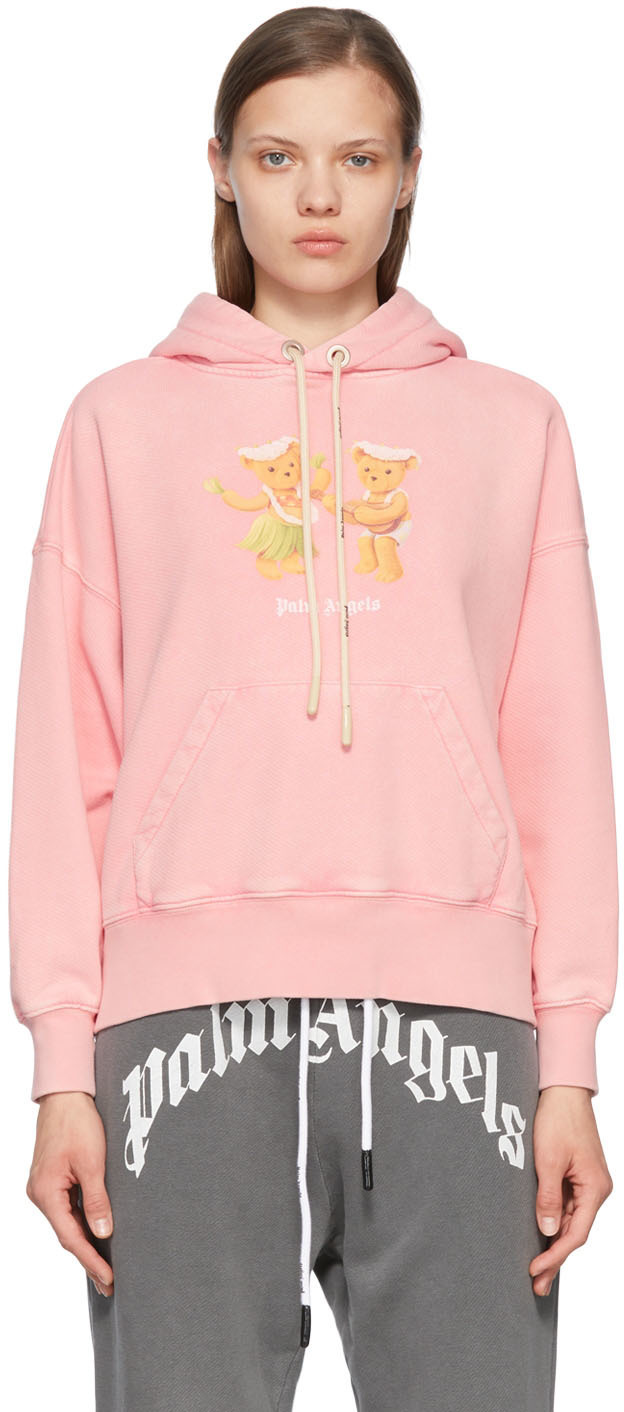 Photo: Palm Angels Pink Cotton Hoodie