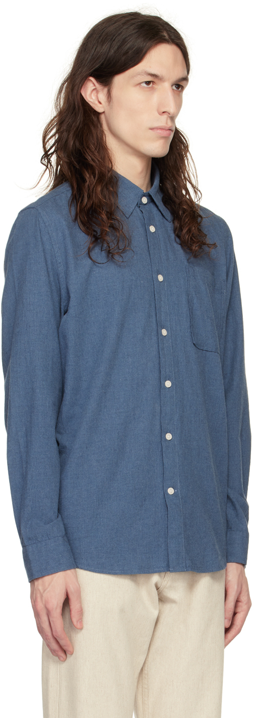 Nn07 Blue Arne Shirt Nn07