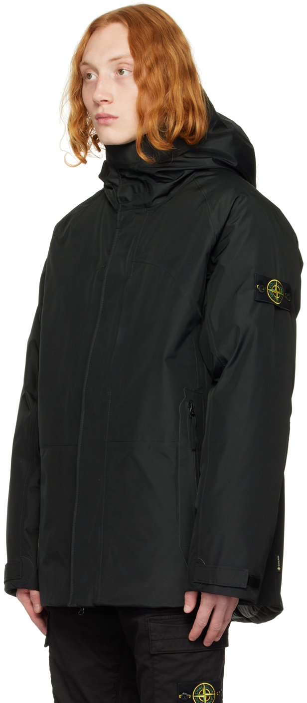 Stone Island Black 3L GORETEX Down Jacket Stone Island