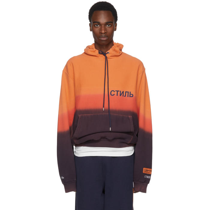 orange and purple hoodie