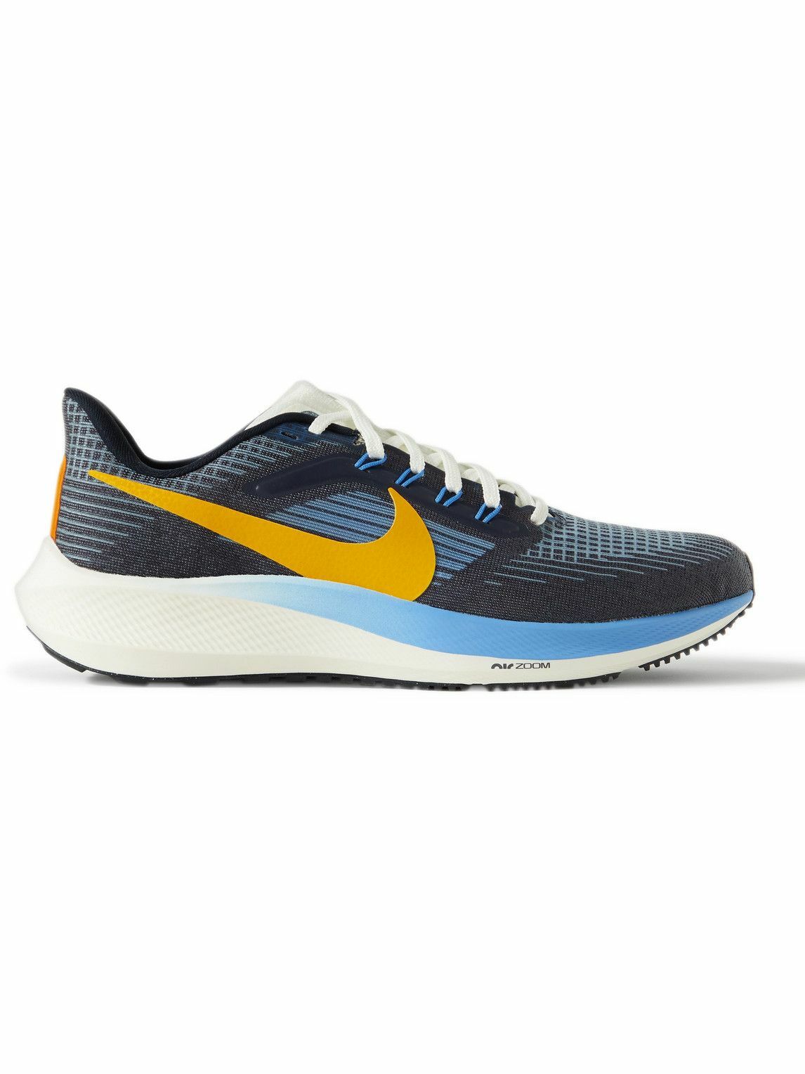 Photo: Nike Running - Air Zoom Pegasus 39 Premium Rubber-Trimmed Mesh Running Sneakers - Blue
