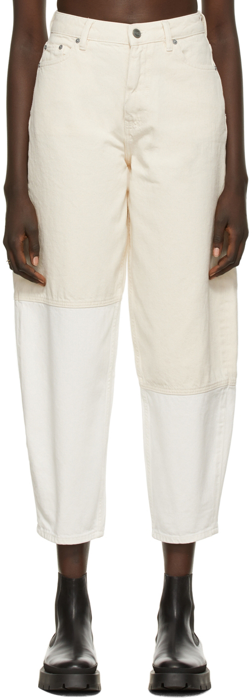 ganni white jeans