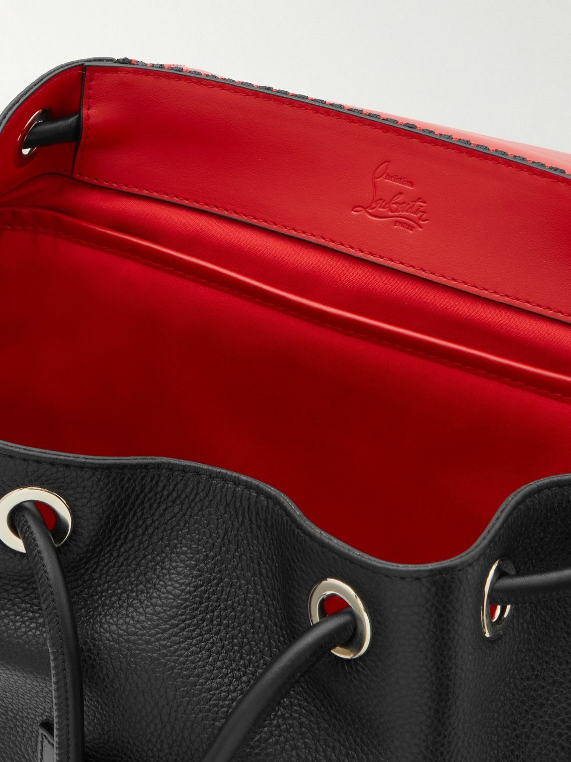 Christian Louboutin Explorafunk Studded FullGrain Leather Backpack