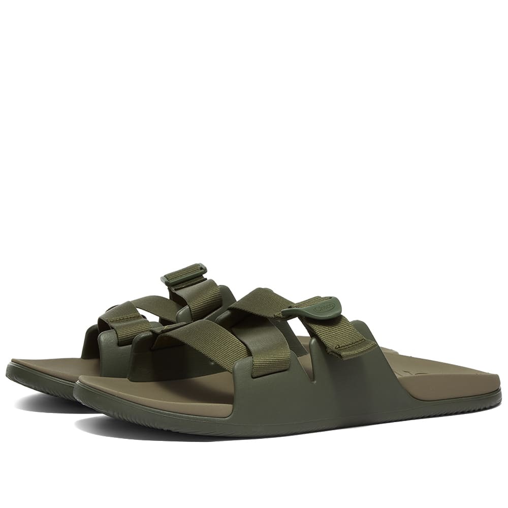 Chaco Men's Chillos Slide in Fossil Chaco
