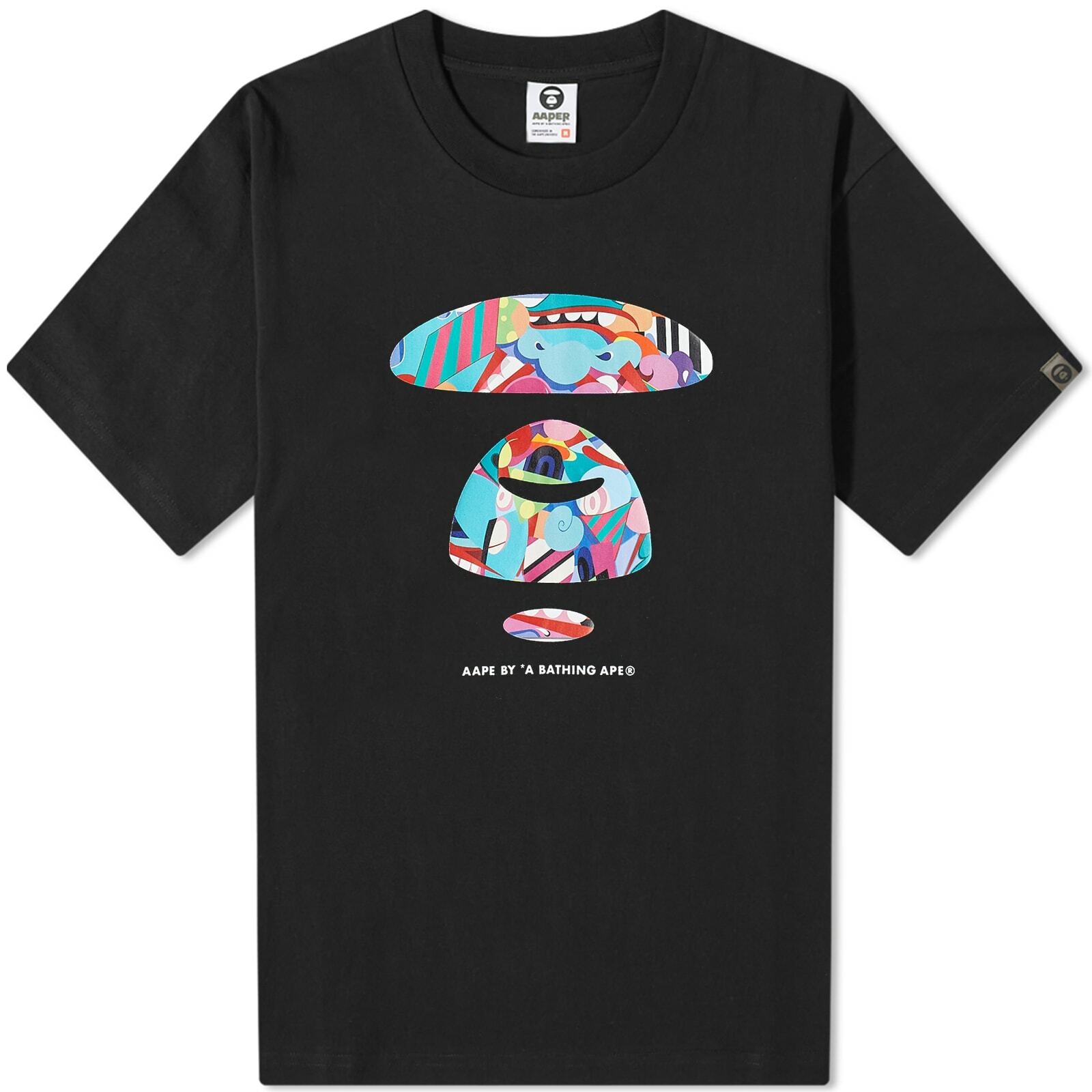 X Eric Inkala Graff T-shirt In Black Aape By A Bathing Ape