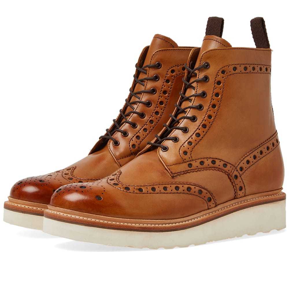 grenson fred boots tan