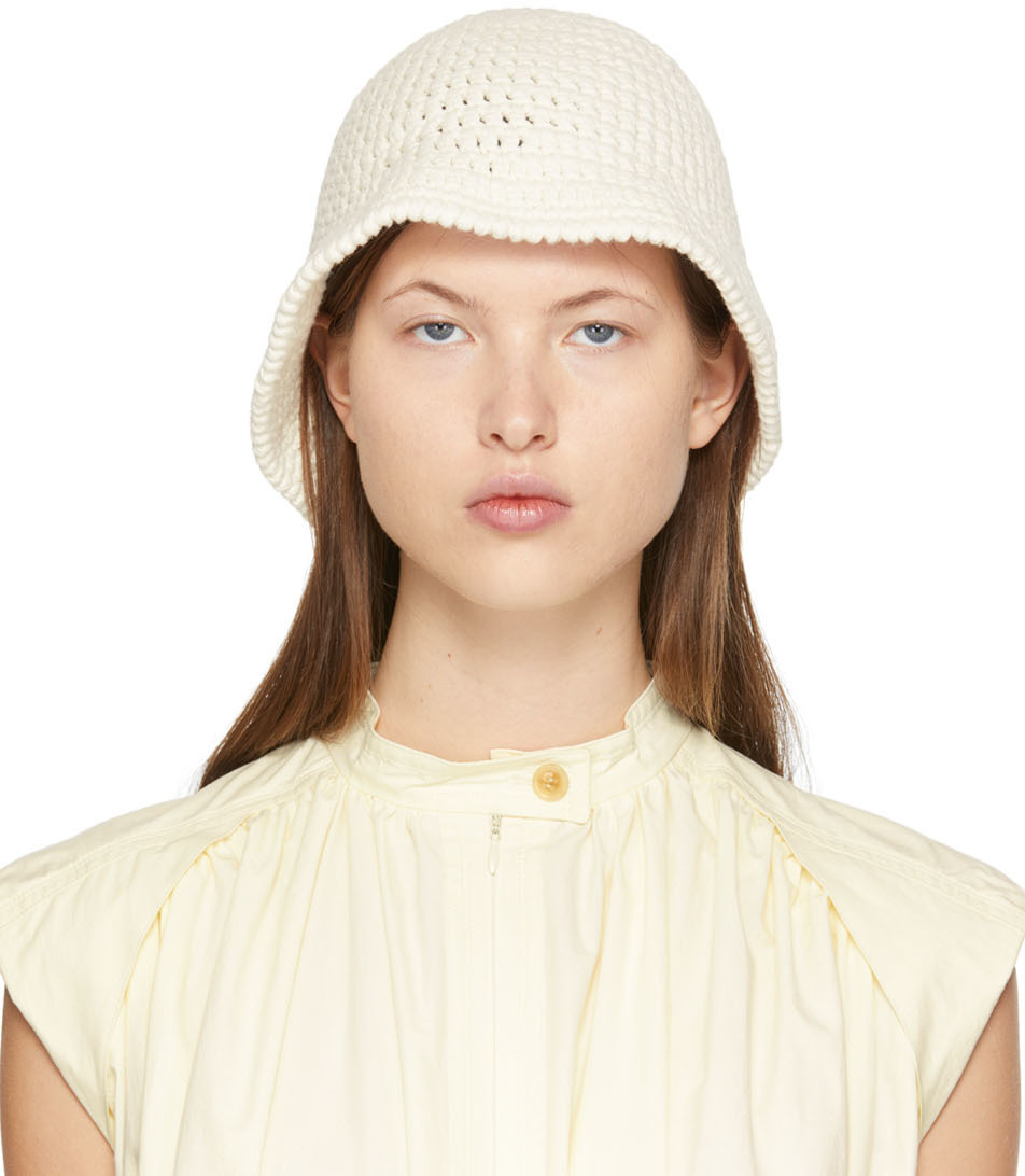 LOW CLASSIC White Hand Bucket Hat Low Classic