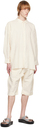 CASEY CASEY Off-White Crinkled Shirt