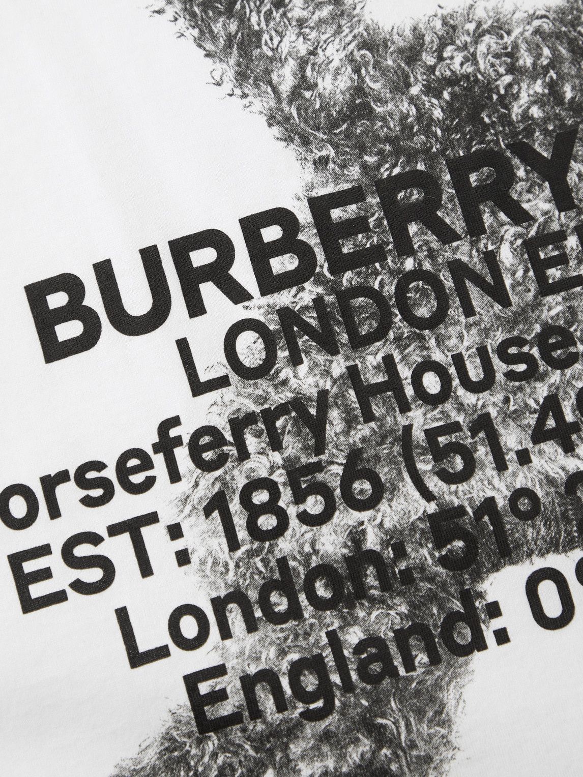 Burberry - Printed Cotton-Jersey T-Shirt - White