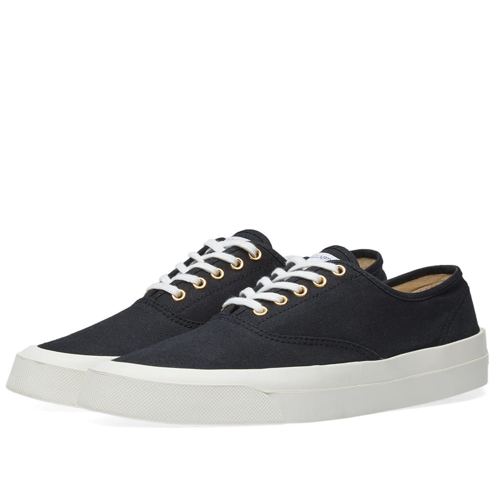 maison kitsune canvas sneakers