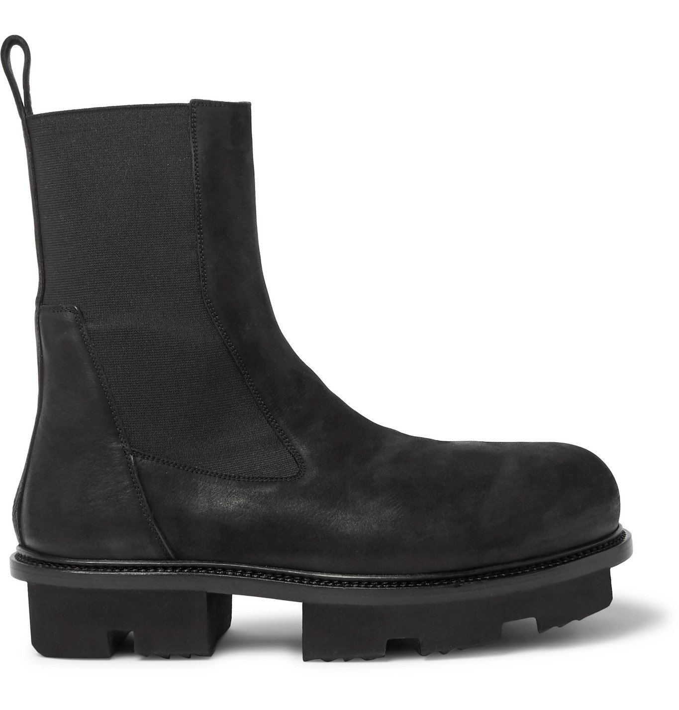 Rick Owens - Bozo Megatooth Full-Grain Leather Chelsea Boots - Black ...