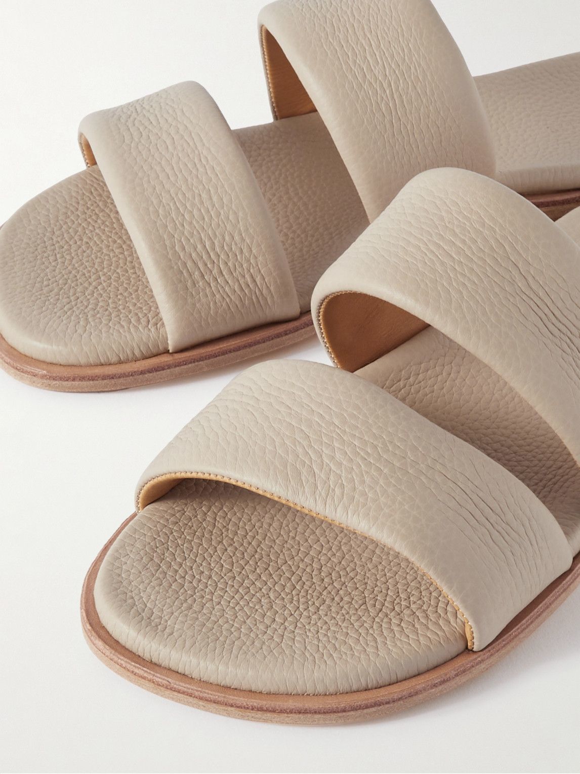 Auralee - Full-Grain Leather Sandals - Neutrals Auralee