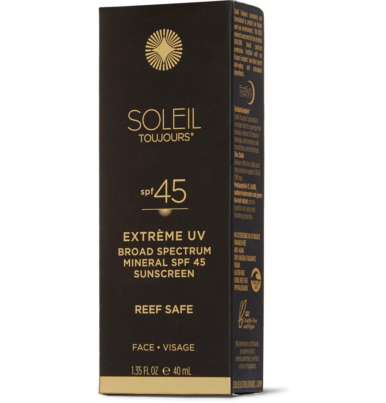 soleil toujours face sunscreen