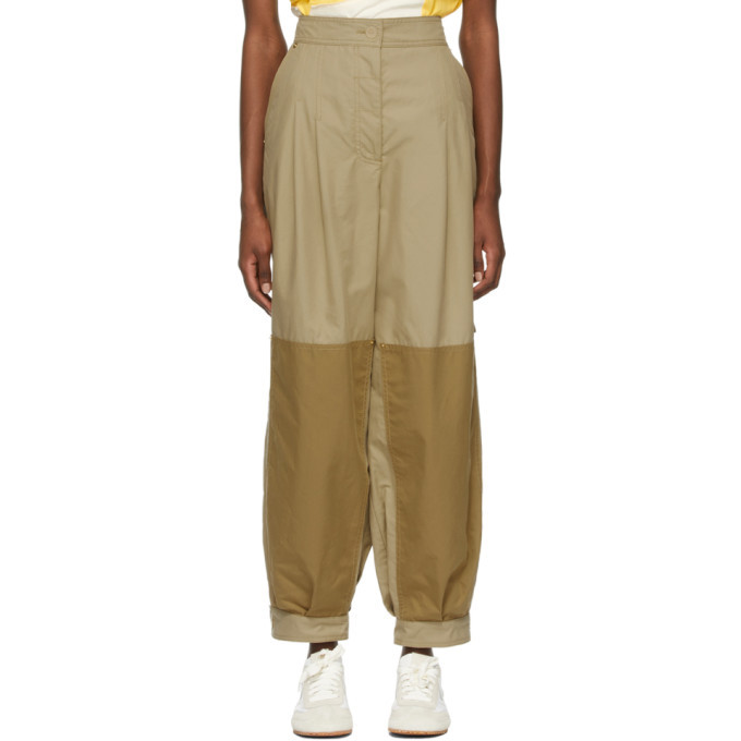 Beige balloon trousers Outlet