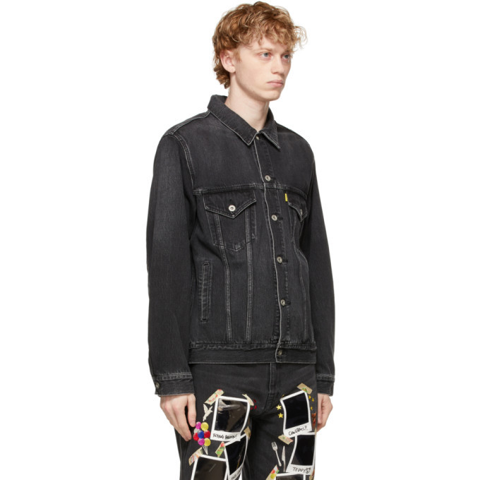 Doublet Black Denim Polaroid Memorial Jacket Doublet