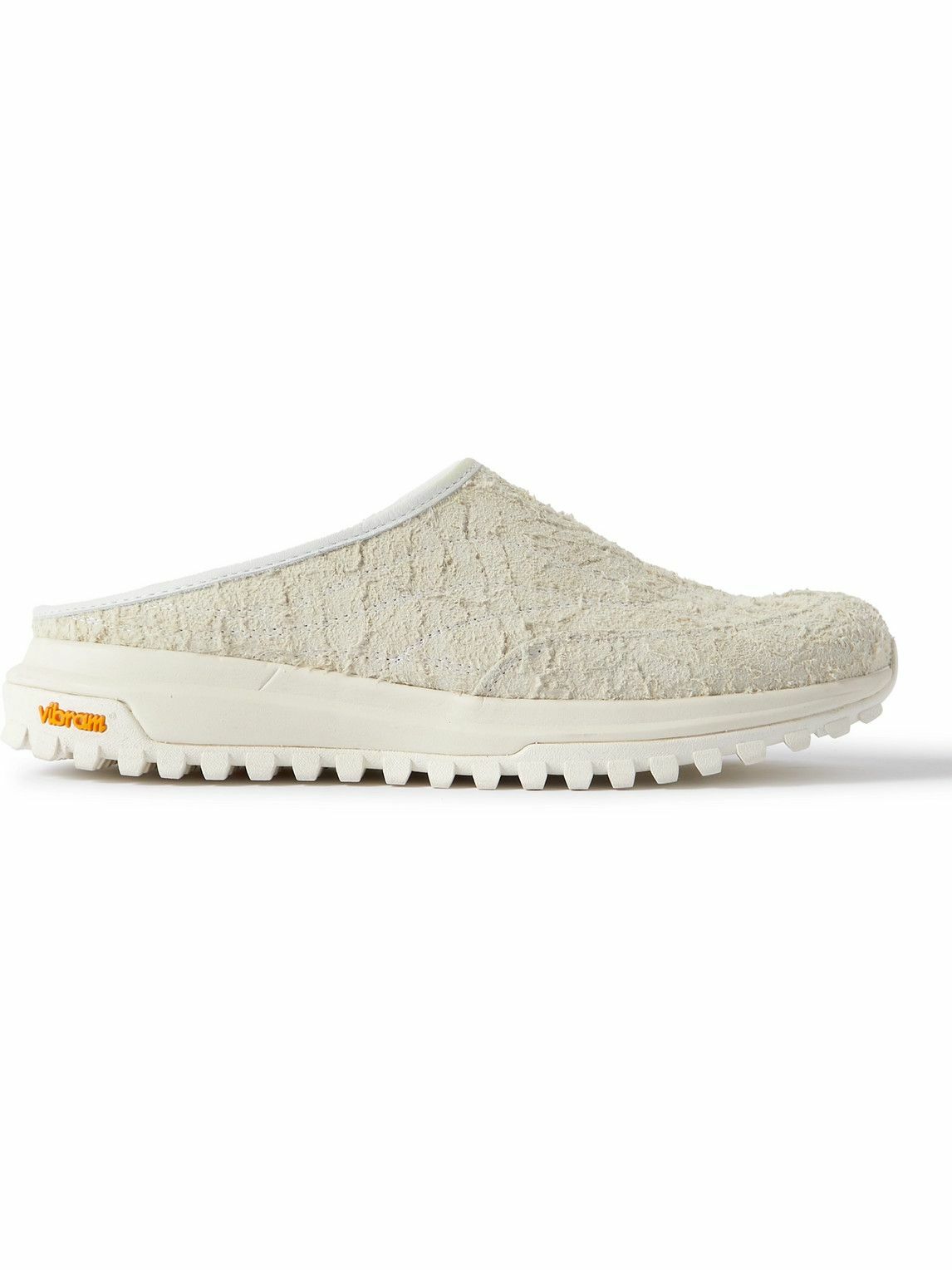Photo: Diemme - Maggiore Cracked-Suede Slip-On Sneakers - White