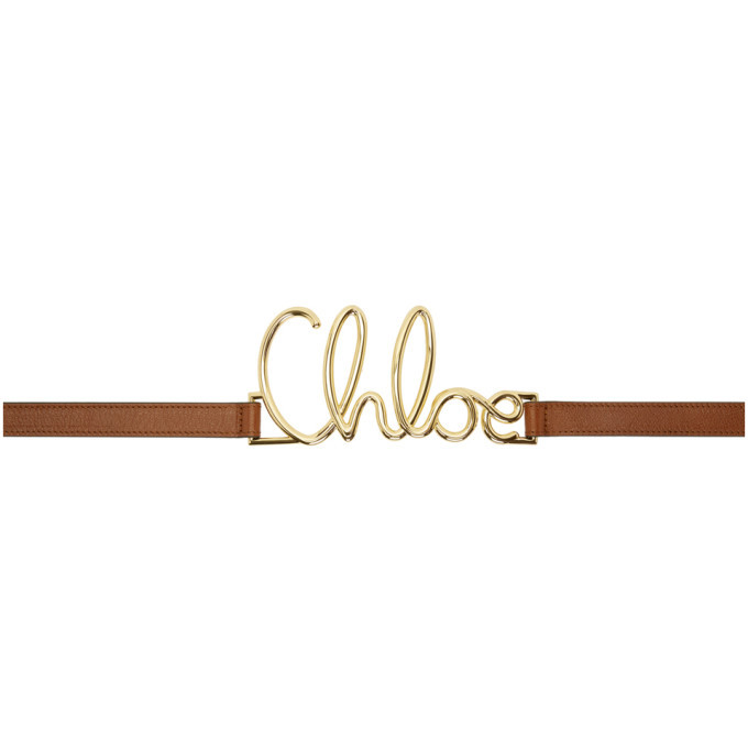 chloe logo belt