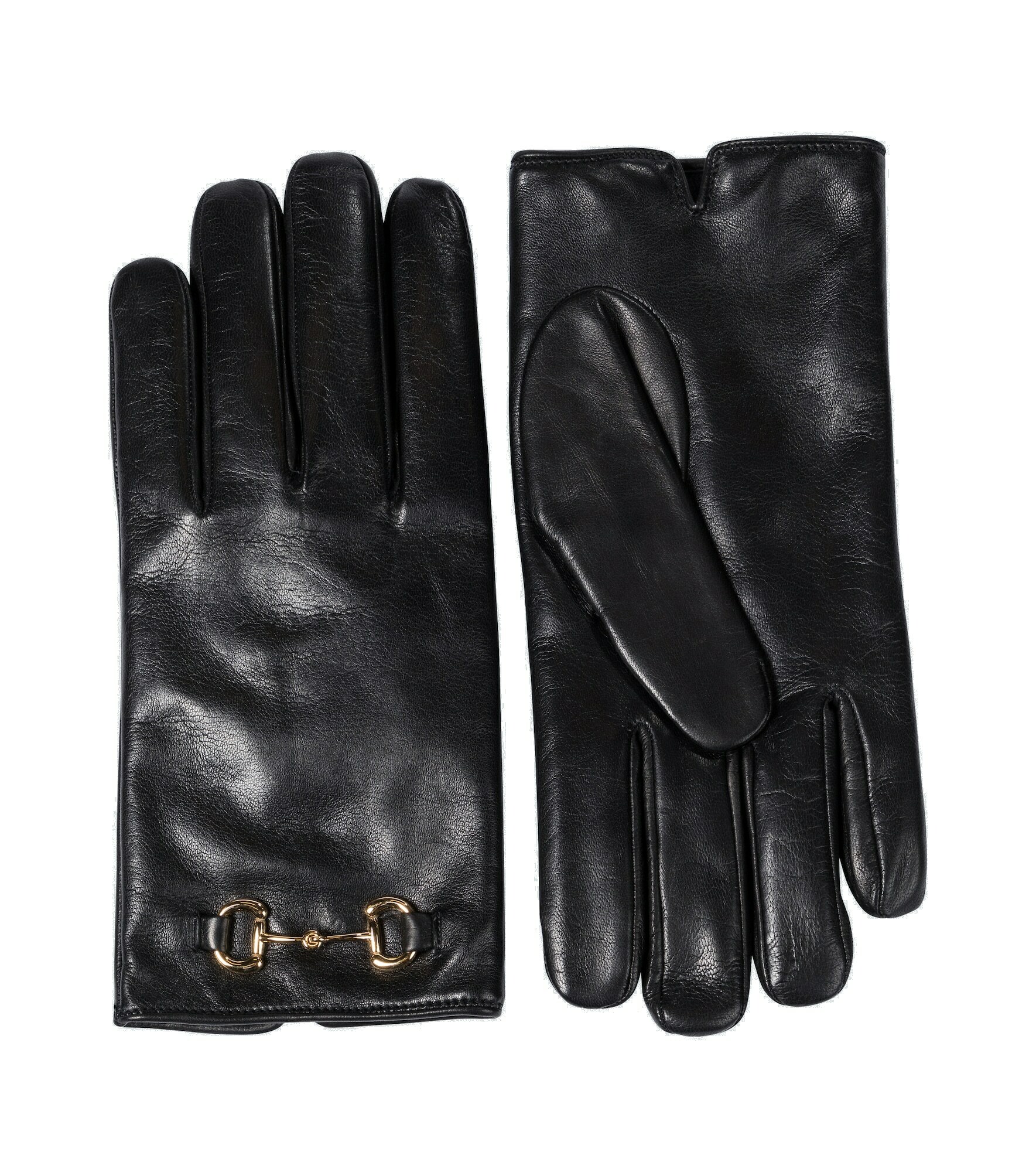 Gucci - Horsebit leather gloves Gucci