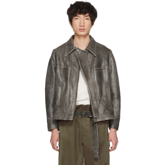 ssense leather jacket