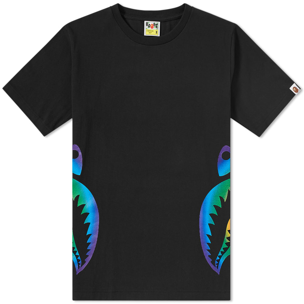 bape rainbow shark tee