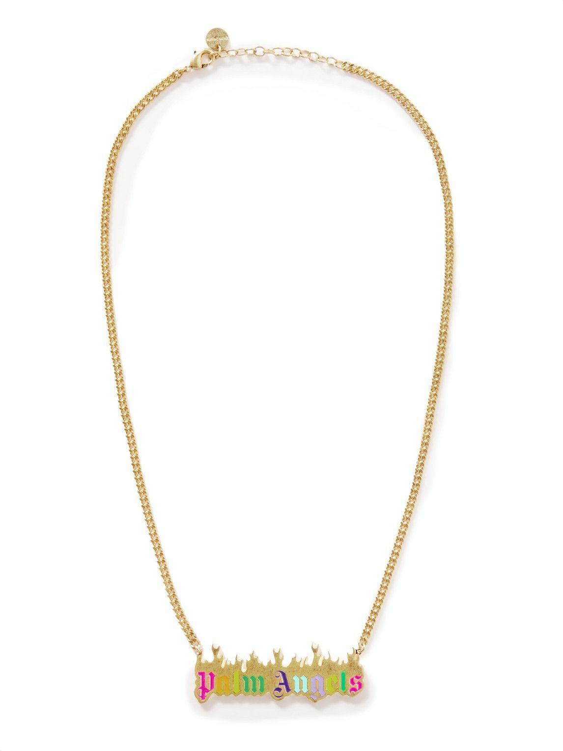 Photo: Palm Angels - Gold-Tone and Enamel Necklace