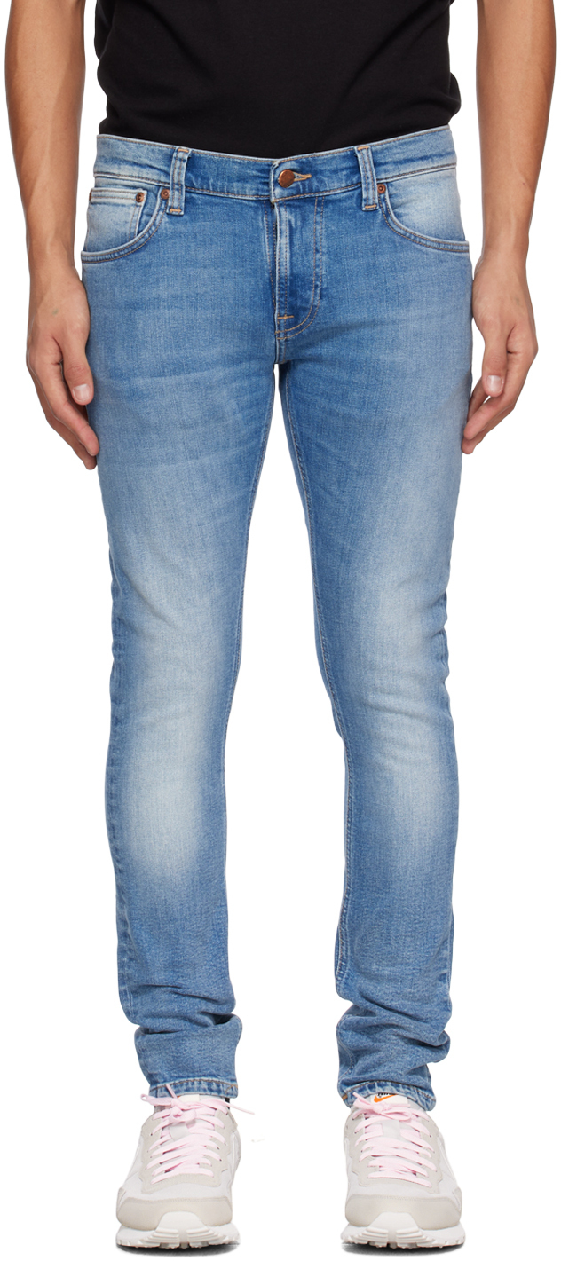 Nudie Jeans Blue Tight Terry Jeans Nudie Jeans Co