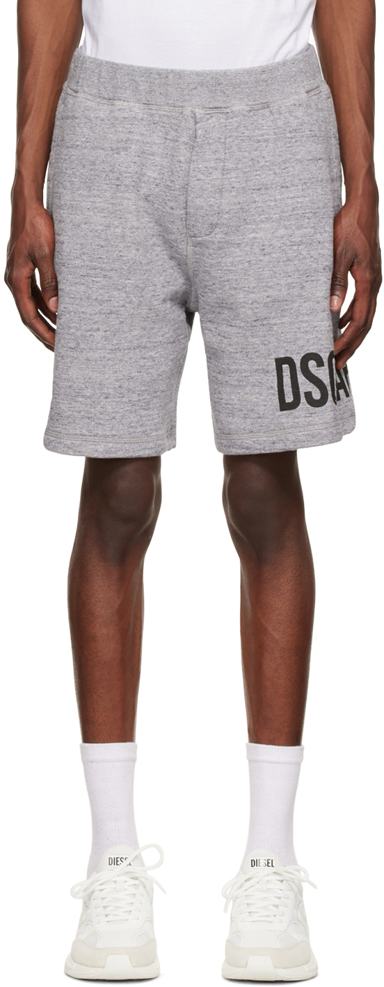 Dsquared2 Gray Cotton Shorts Dsquared2