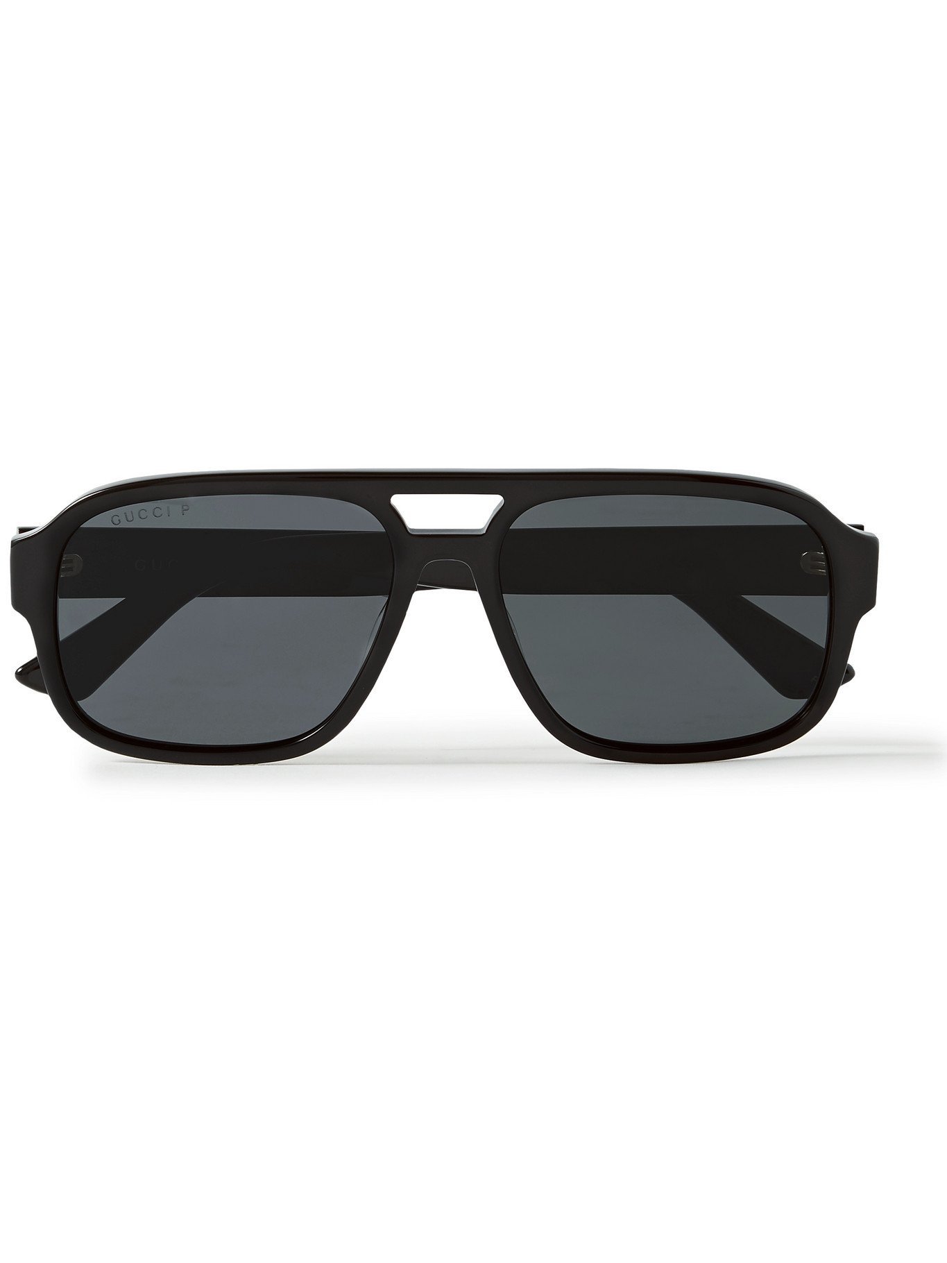 gucci black aviator sunglasses