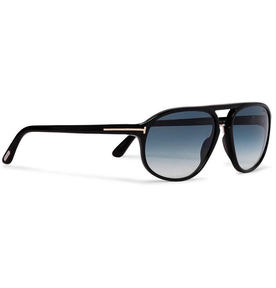 TOM FORD - Jacob Aviator-Style Acetate Sunglasses - Men - Black TOM FORD