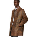 1017 ALYX 9SM Brown and Black Leather Coat