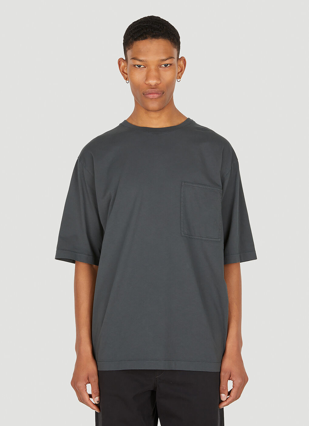 Boxy T-Shirt in Grey Lemaire