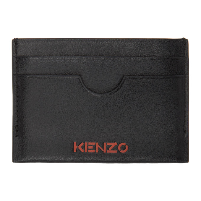 Kenzo Black CutOut Card Holder Kenzo