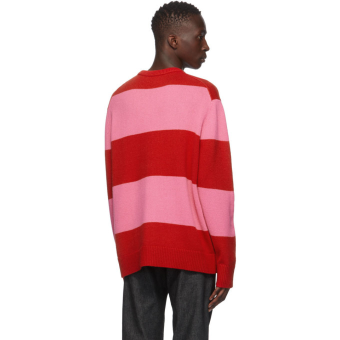 Acne Studios Red and Pink Wool Sweater Acne Studios