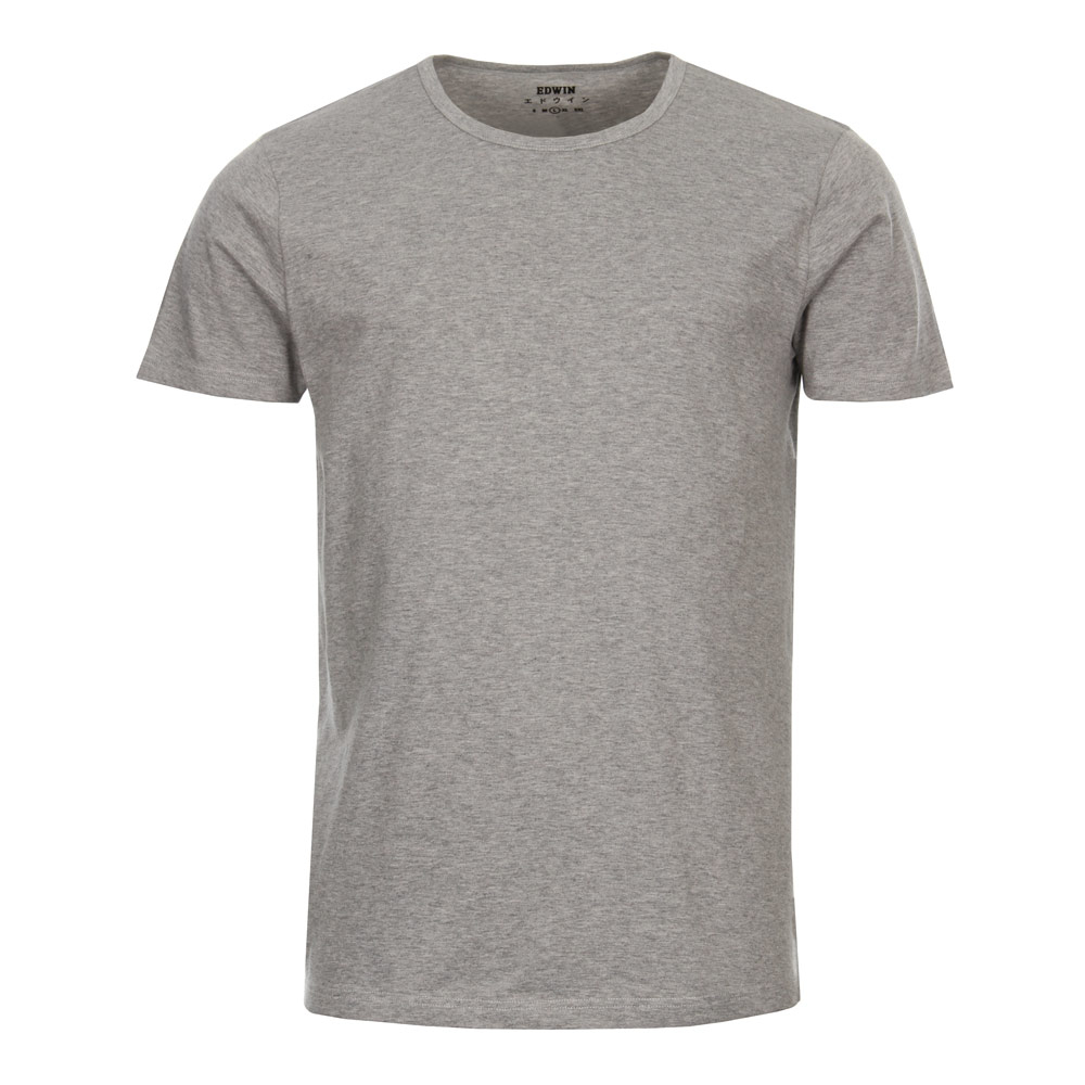 Double Pack T-Shirts - Grey Marl Edwin