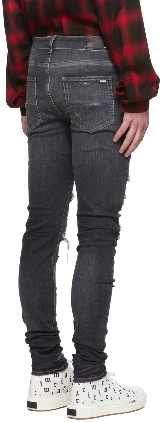 AMIRI Grey Bandana Thrasher Jeans Amiri
