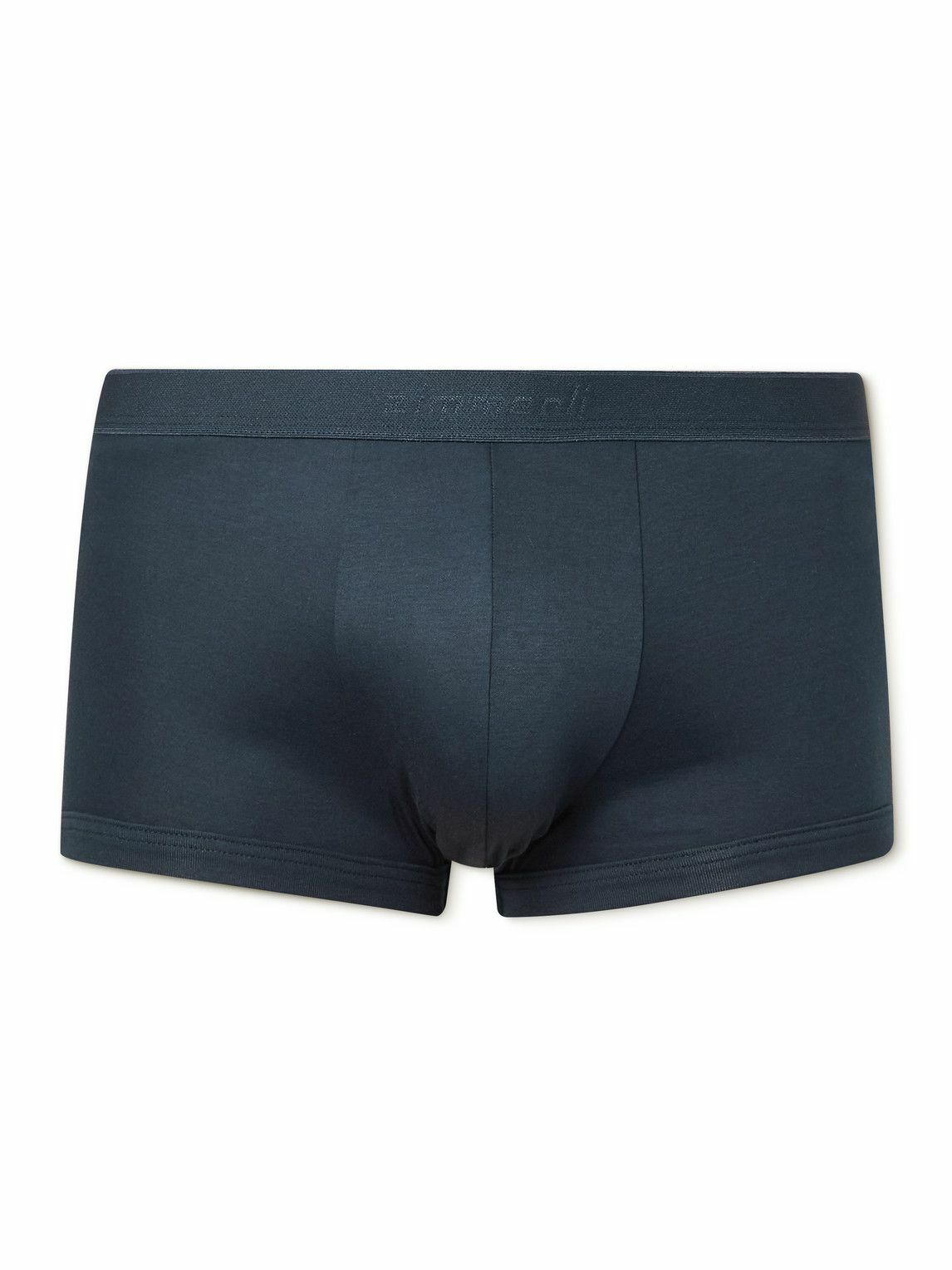 Zimmerli Sea Island Cotton Boxer Briefs Blue Zimmerli