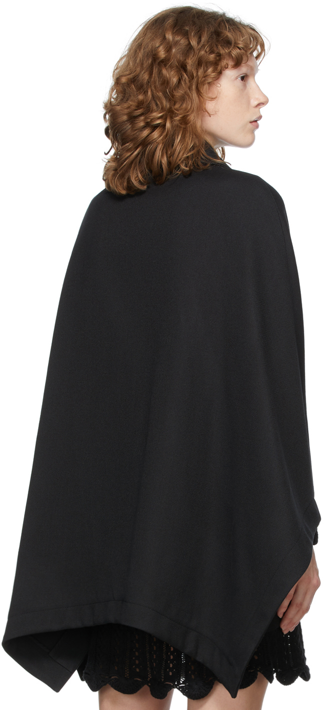 Stop pipeline outer See by Chloé Black City Cape Coat See by Chloe