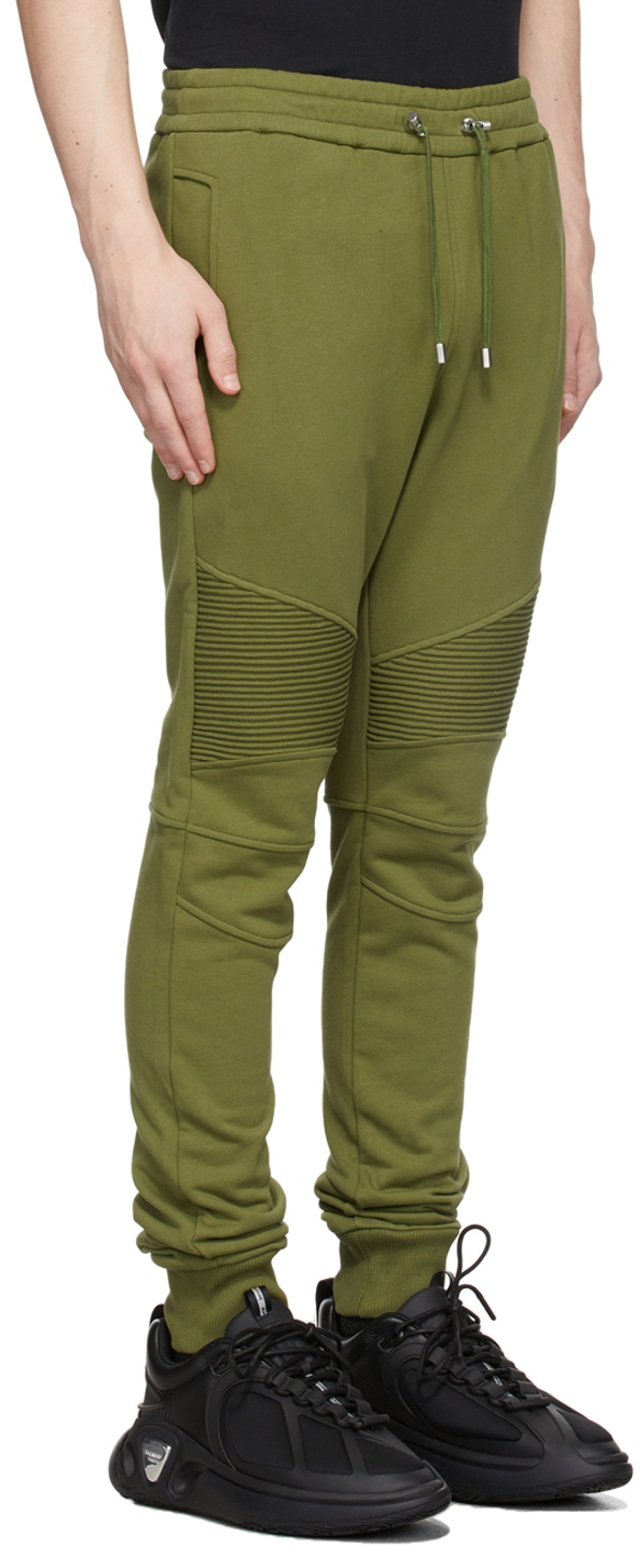 Balmain Green Ribbed Lounge Pants Balmain