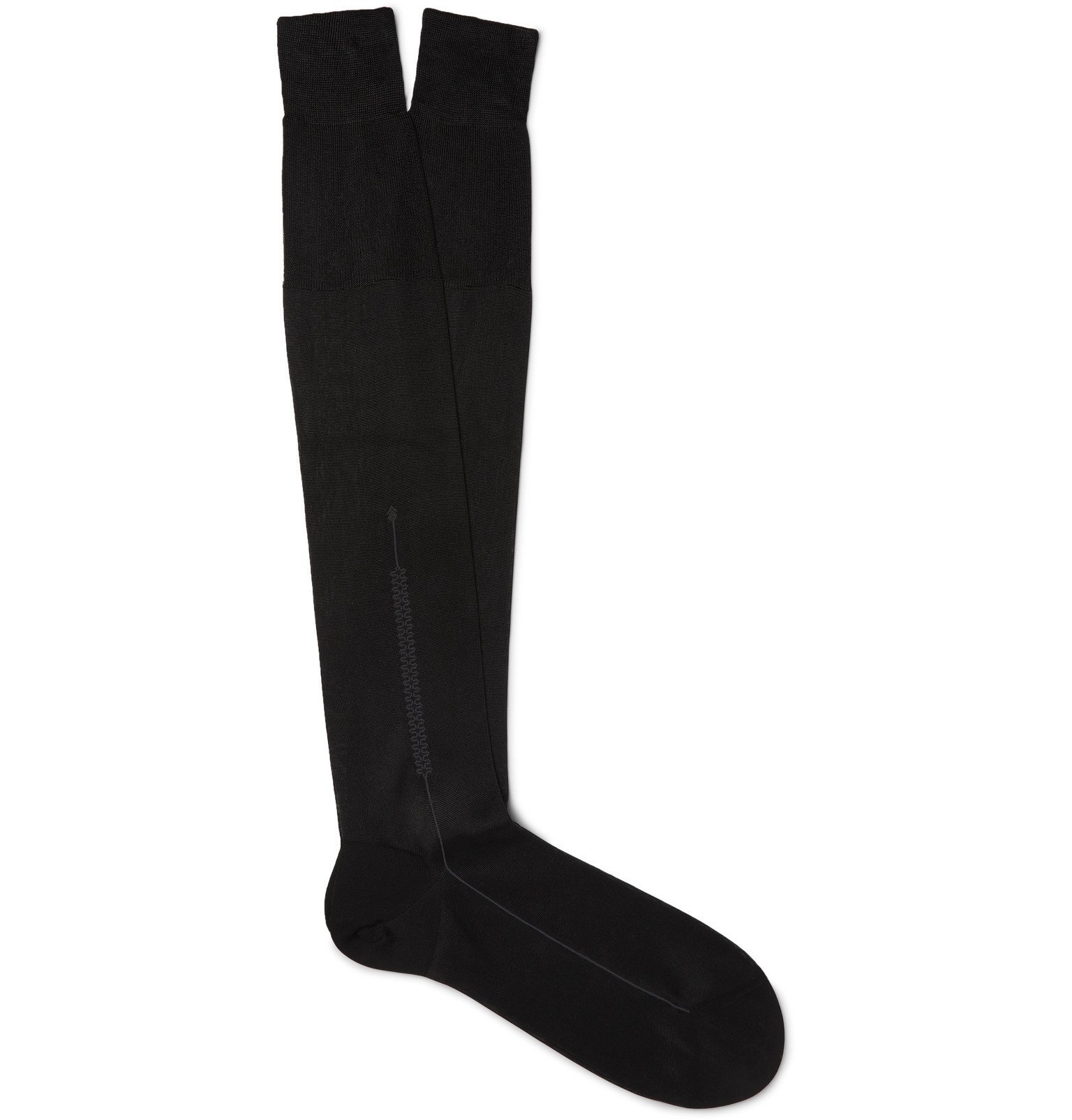 TOM FORD - Silk and Cotton-Blend Socks - Black TOM FORD