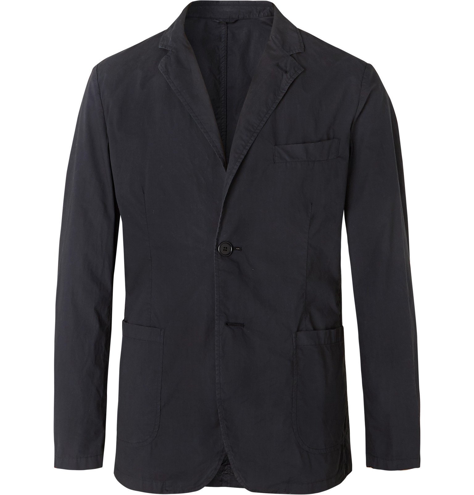 unstructured cotton blazer