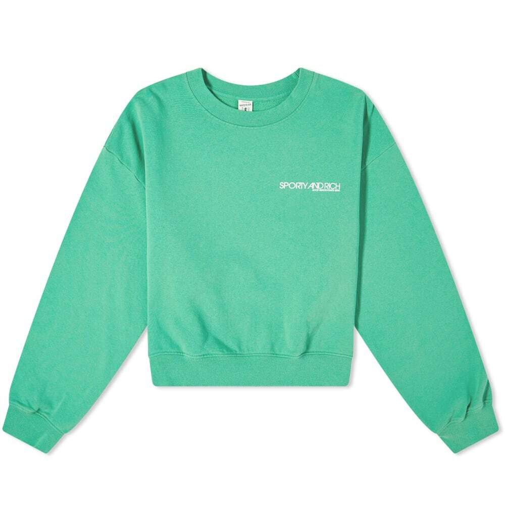 Sporty & Rich Disco Cropped Crew Sweat Sporty & Rich