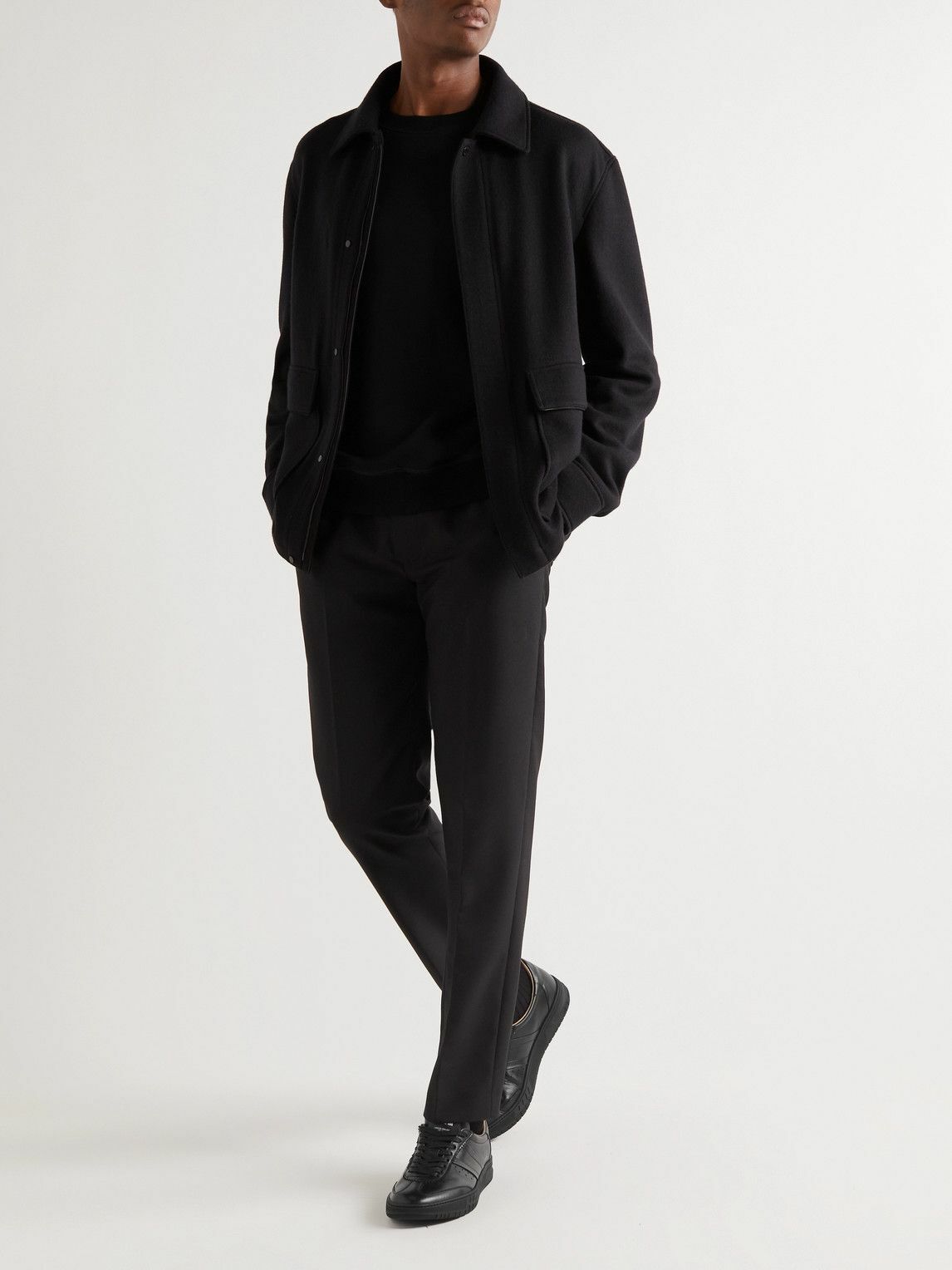 Dunhill Court Legacy Leather Sneakers Black Dunhill