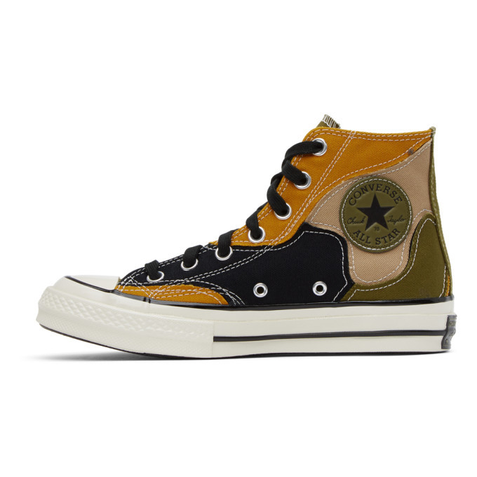 Converse Green and Yellow Chuck 70 High Sneakers Converse