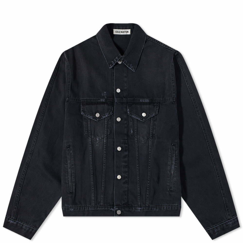 Cole Buxton Men's Denim Jacket in Black Cole Buxton